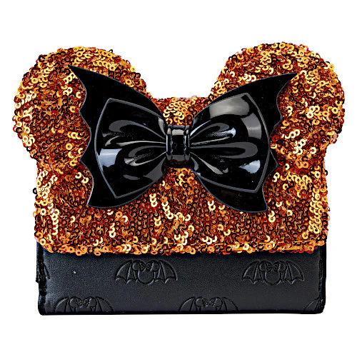 EXCLUSIVE DROP: Loungefly Halloween Minnie Mouse Sequin Wallet - 9/6/23