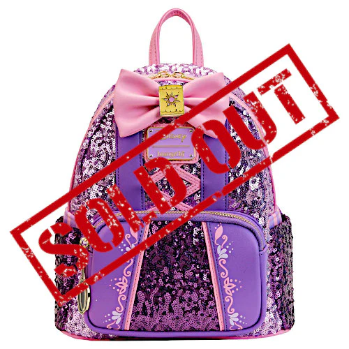 EXCLUSIVE RESTOCK: Loungefly Disney Princess Rapunzel Sequin Mini Backpack - 5/3/23
