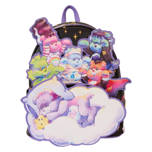 Loungefly Care Bears x Universal Monsters Scary Dreams Glow Mini Backpack