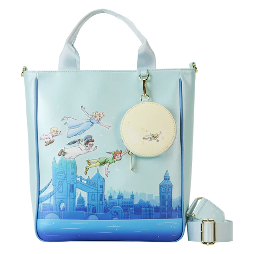Loungefly Peter Pan You Can Fly Glow Tote Bag With Coin Bag