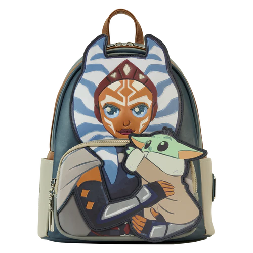 Loungefly The Mandalorian Ahsoka & Grogu Precious Cargo Mini Backpack